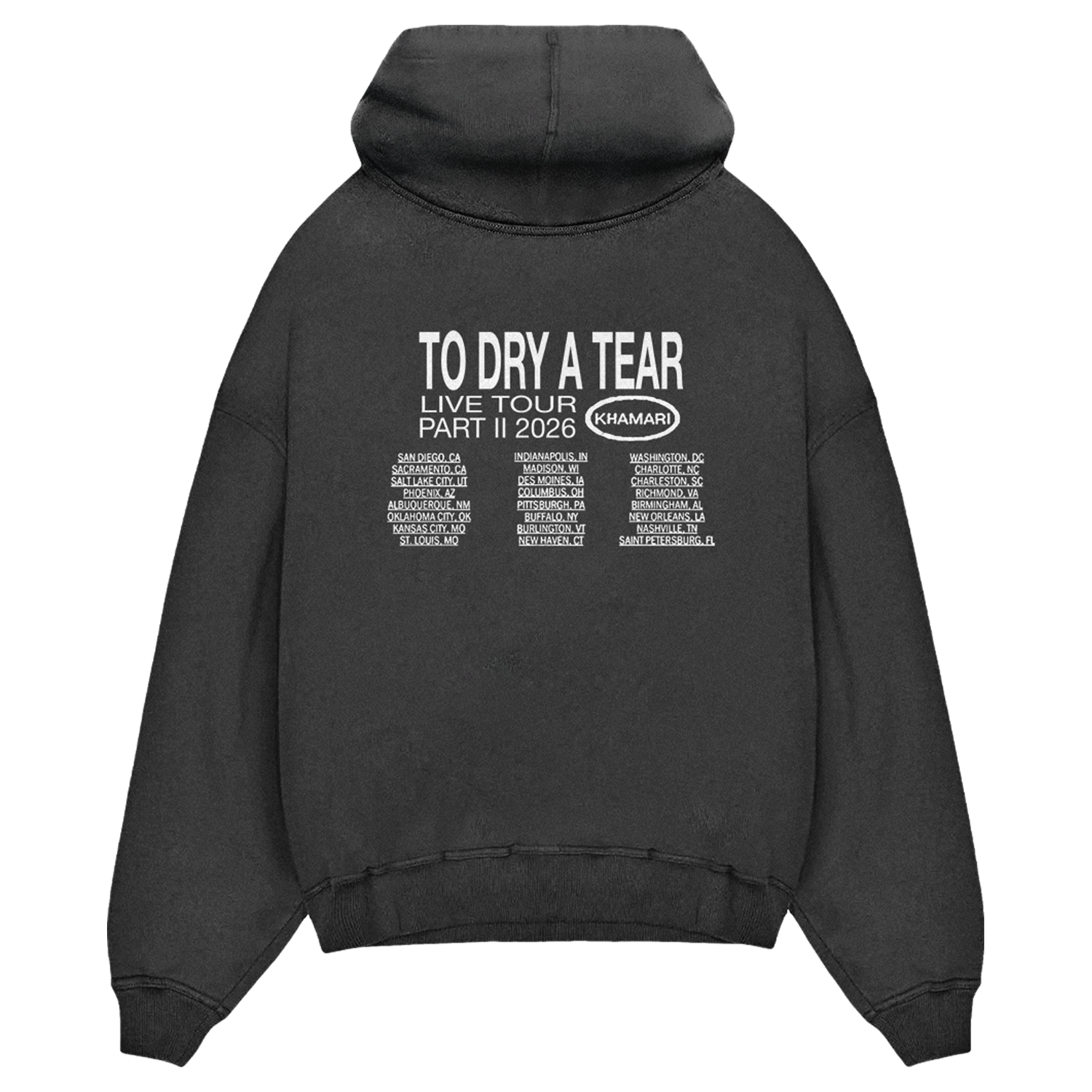 TDAT 2026 Live Dates Hoodie